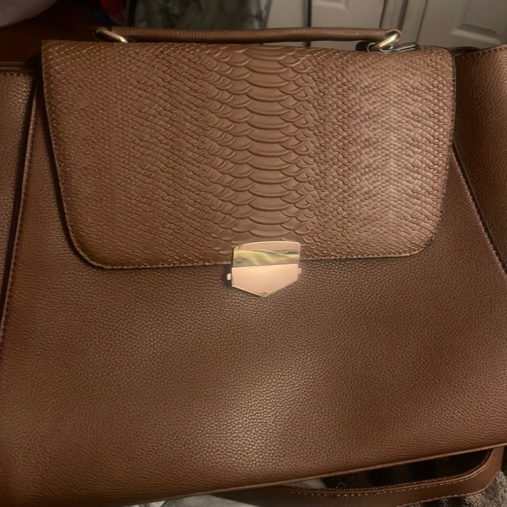 Brown laptop/ shoulder bag/ messenger work bag